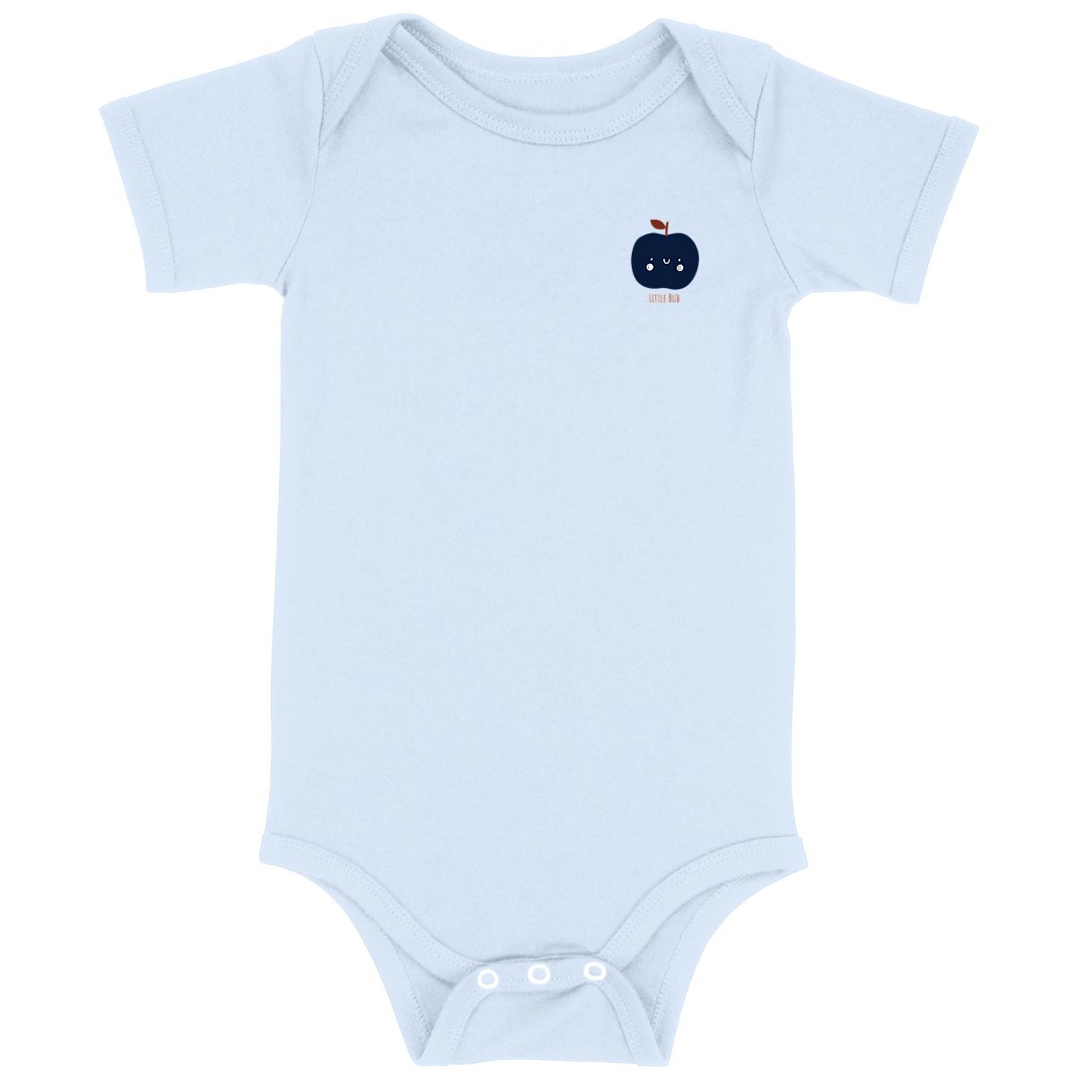 Little Bub organic romper - Apple D Blue