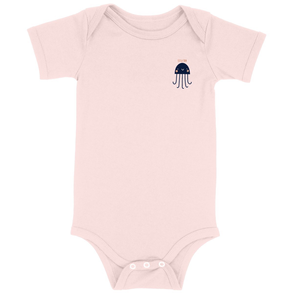 Little Bub organic romper - Jellyfish Blue