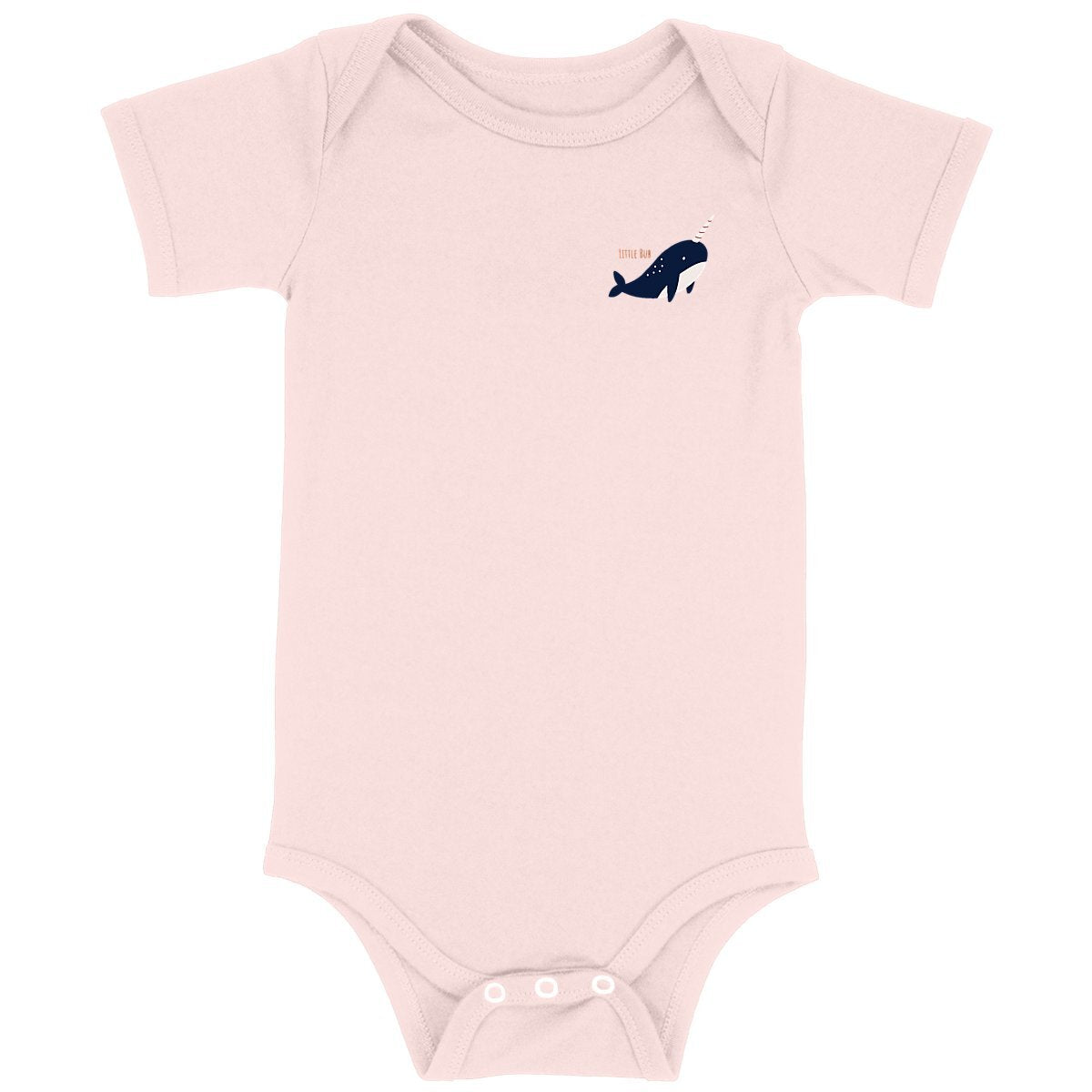 Little Bub organic romper - Whale Blue