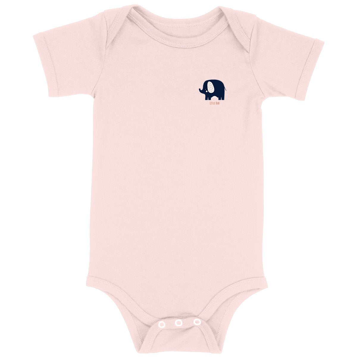 Little Bub organic romper - Elephant Blue
