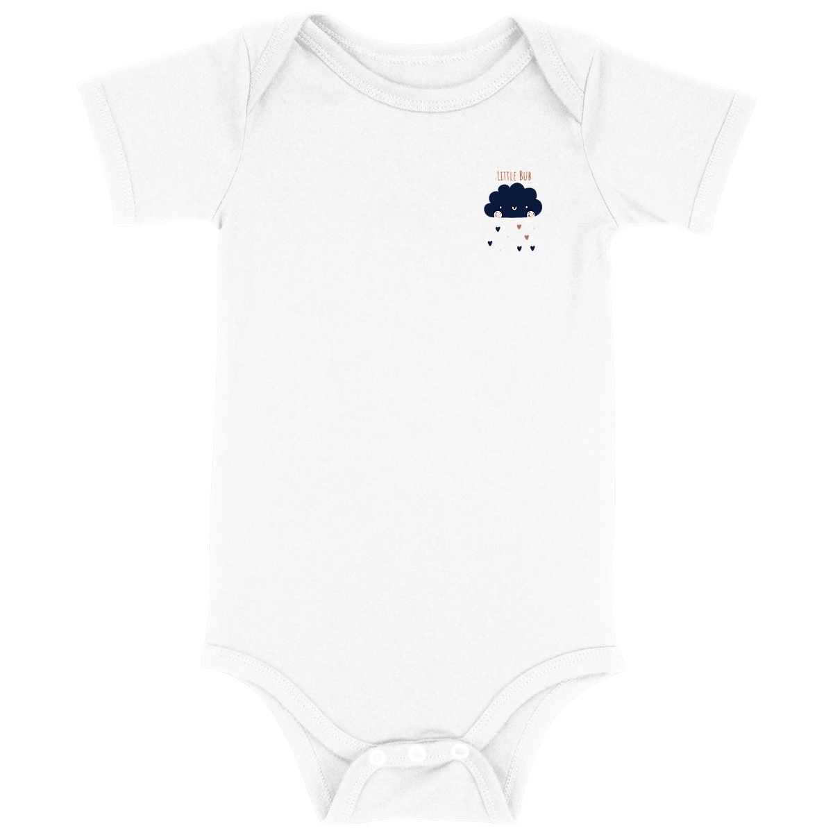 Little Bub organic romper - Cloud D Blue