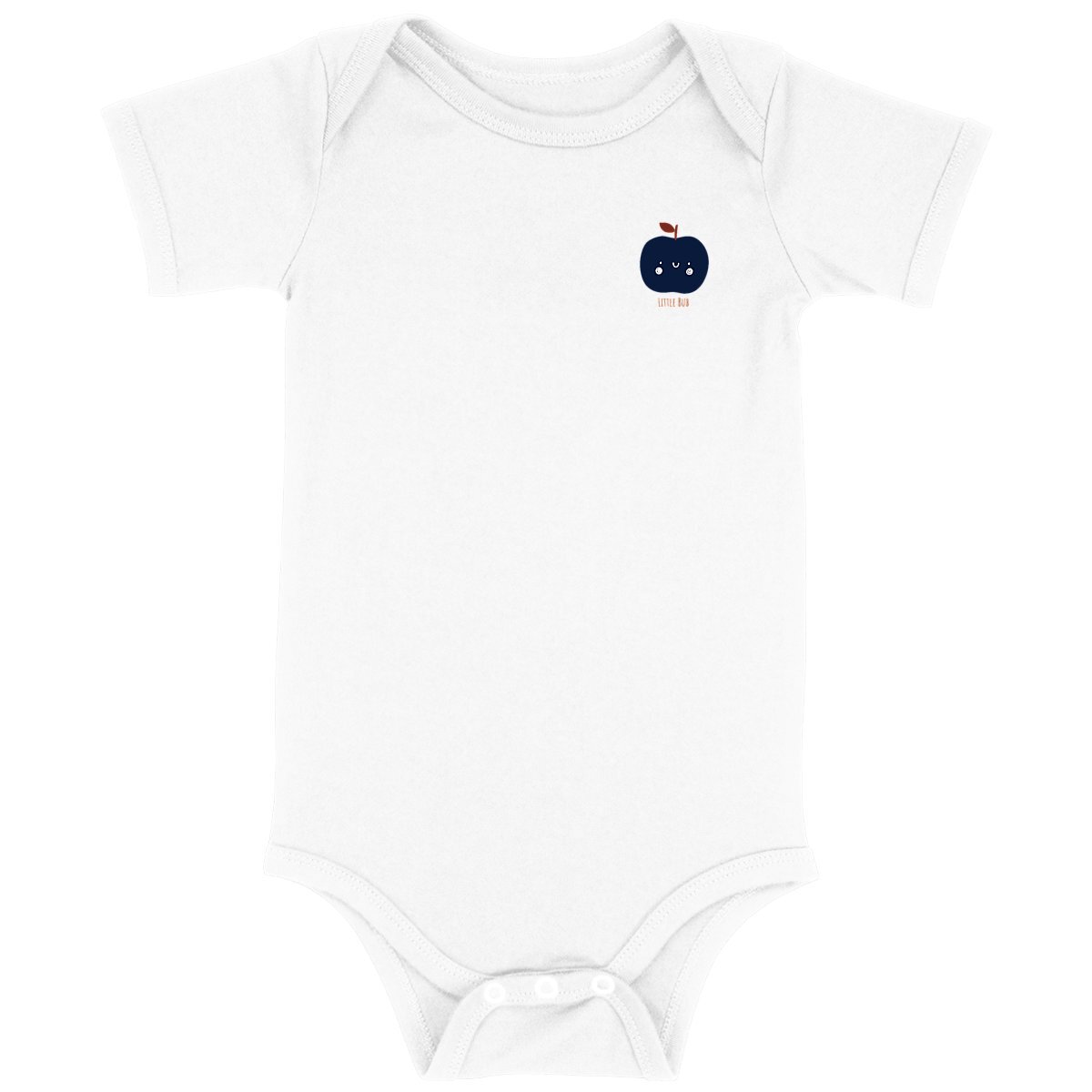 Little Bub organic romper - Apple D Blue